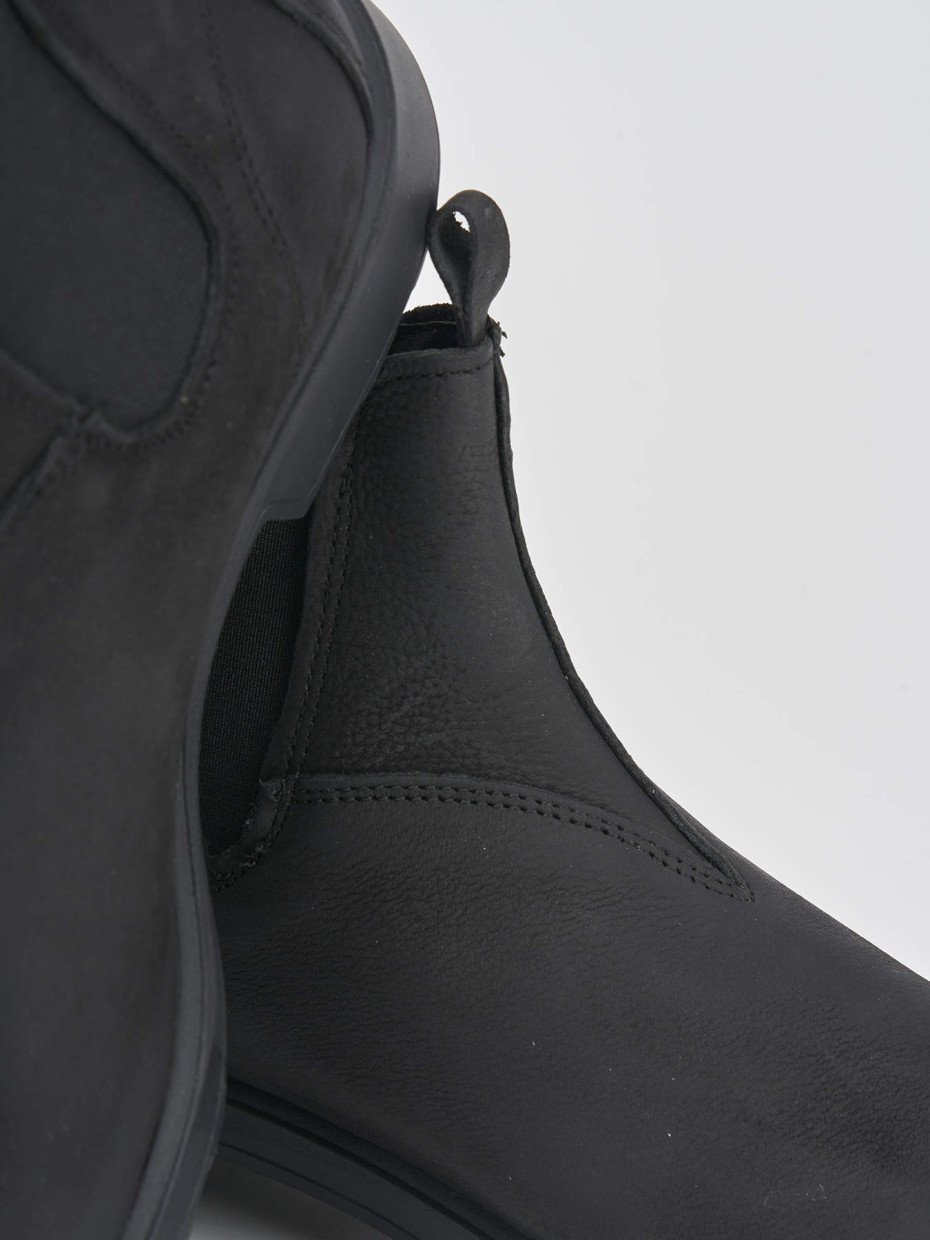 Ankle boots black nabuk