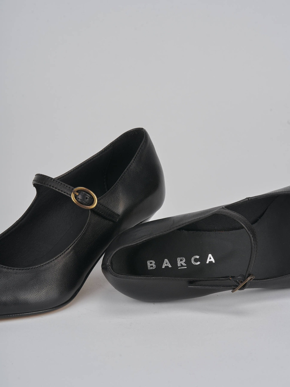 Pumps heel 5 cm black leather