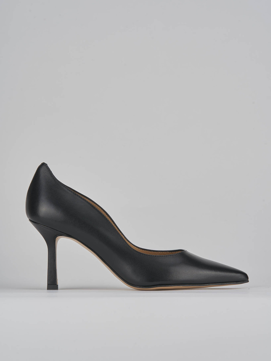 Pumps heel 8 cm black leather
