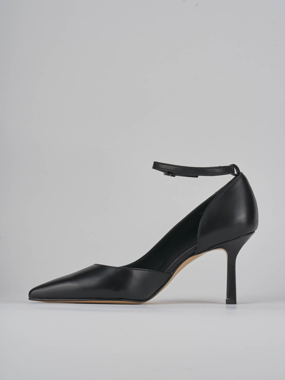 Pumps heel 7 cm black leather