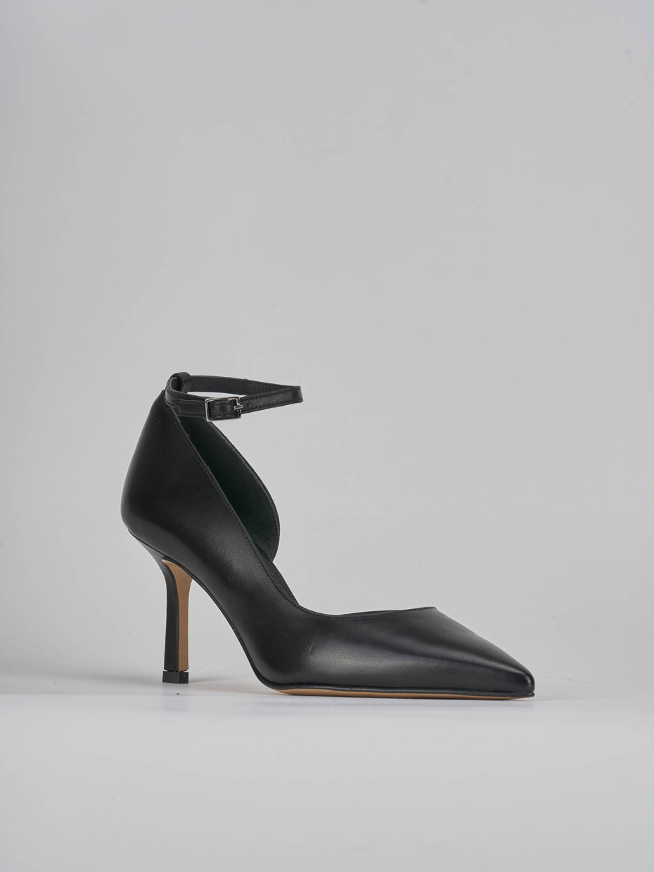 Pumps heel 7 cm black leather