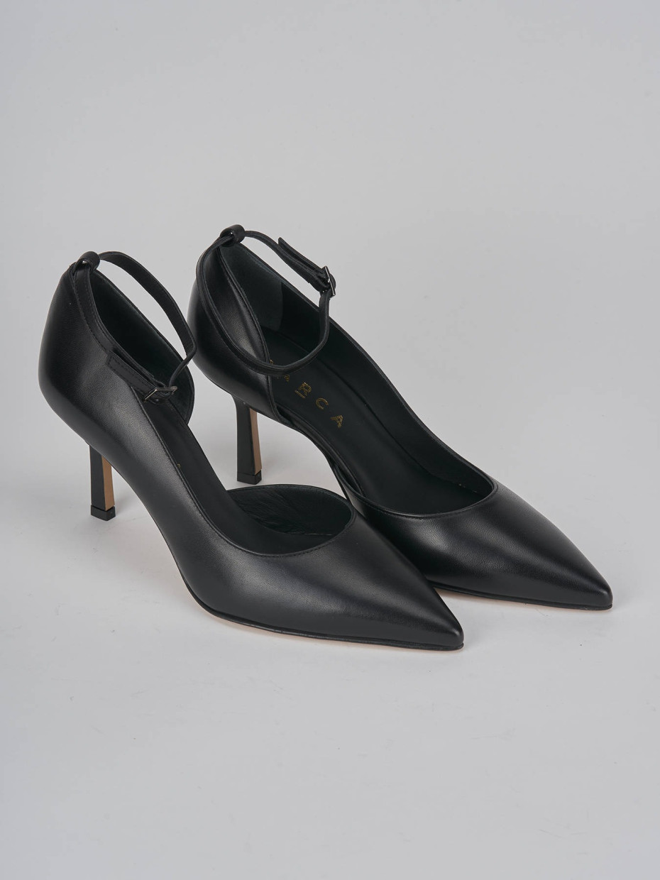 Pumps heel 7 cm black leather