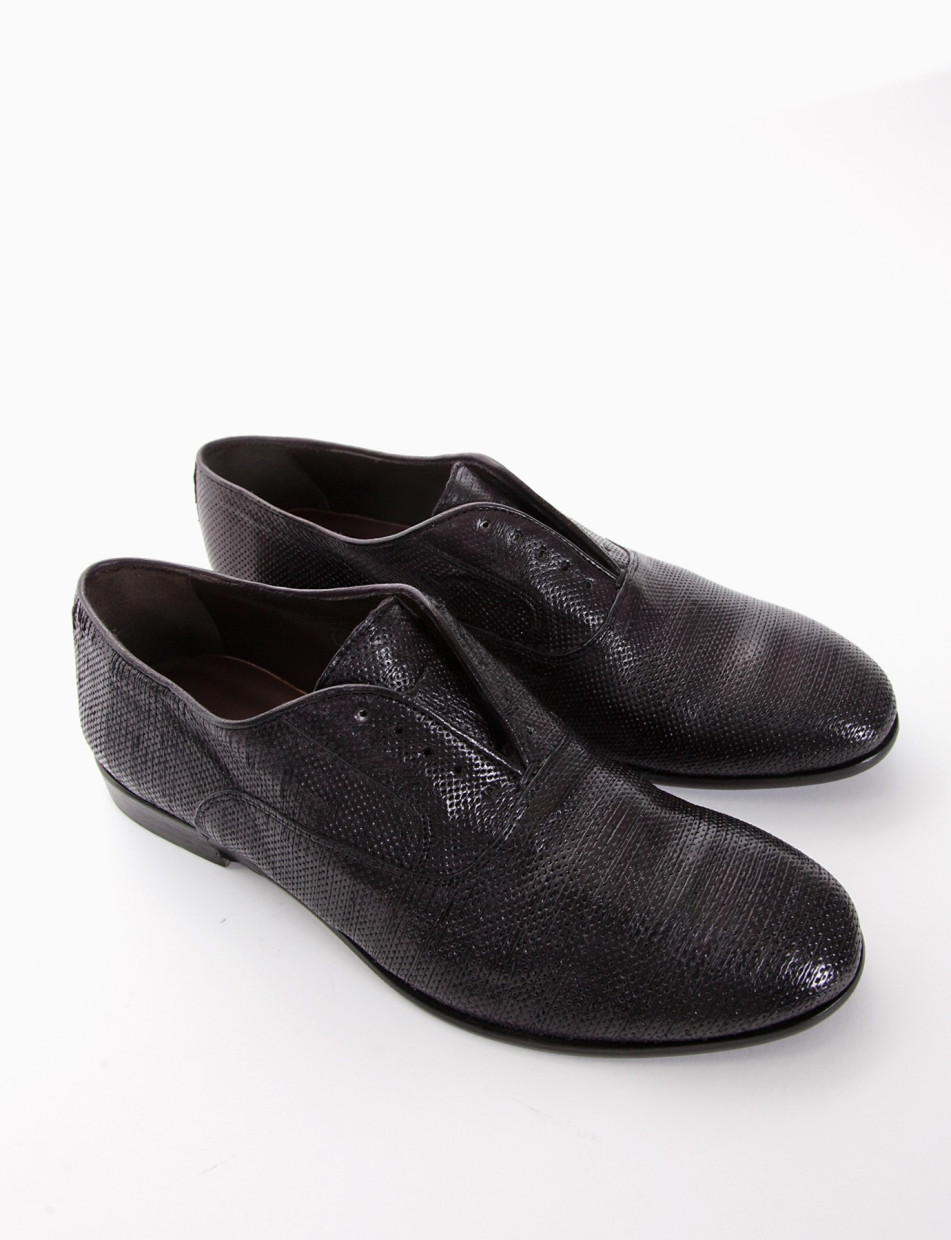 scarpa no lace tacco 2 cm nero