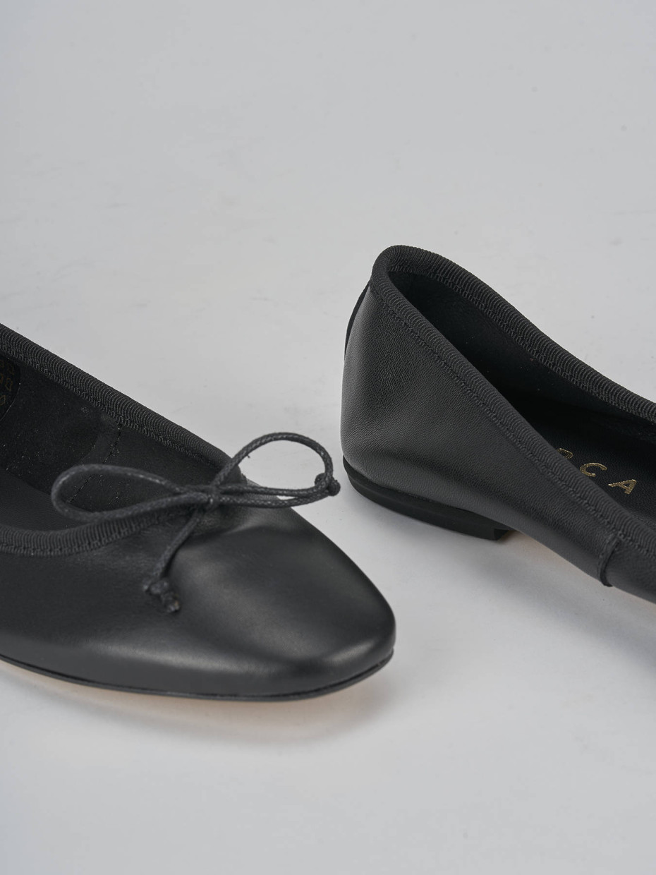 Ballerine tacco 1cm pelle nero