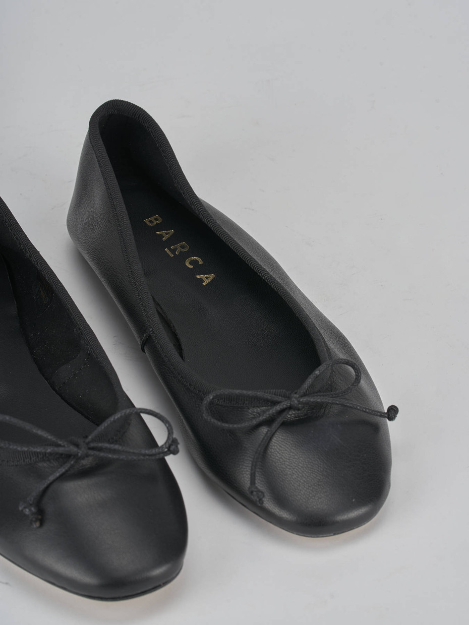 Ballerine tacco 1cm pelle nero