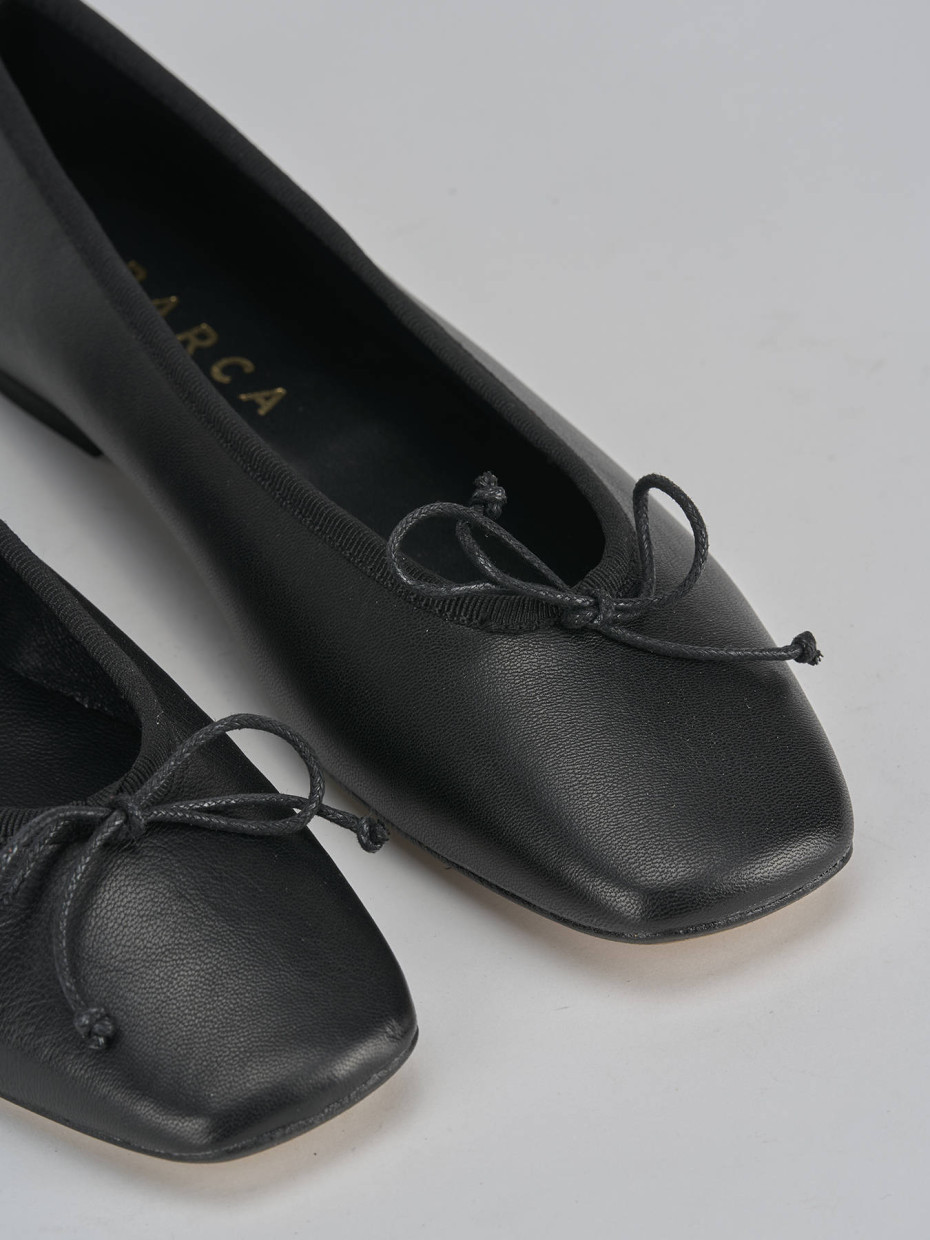 Ballerine tacco 1cm pelle nero