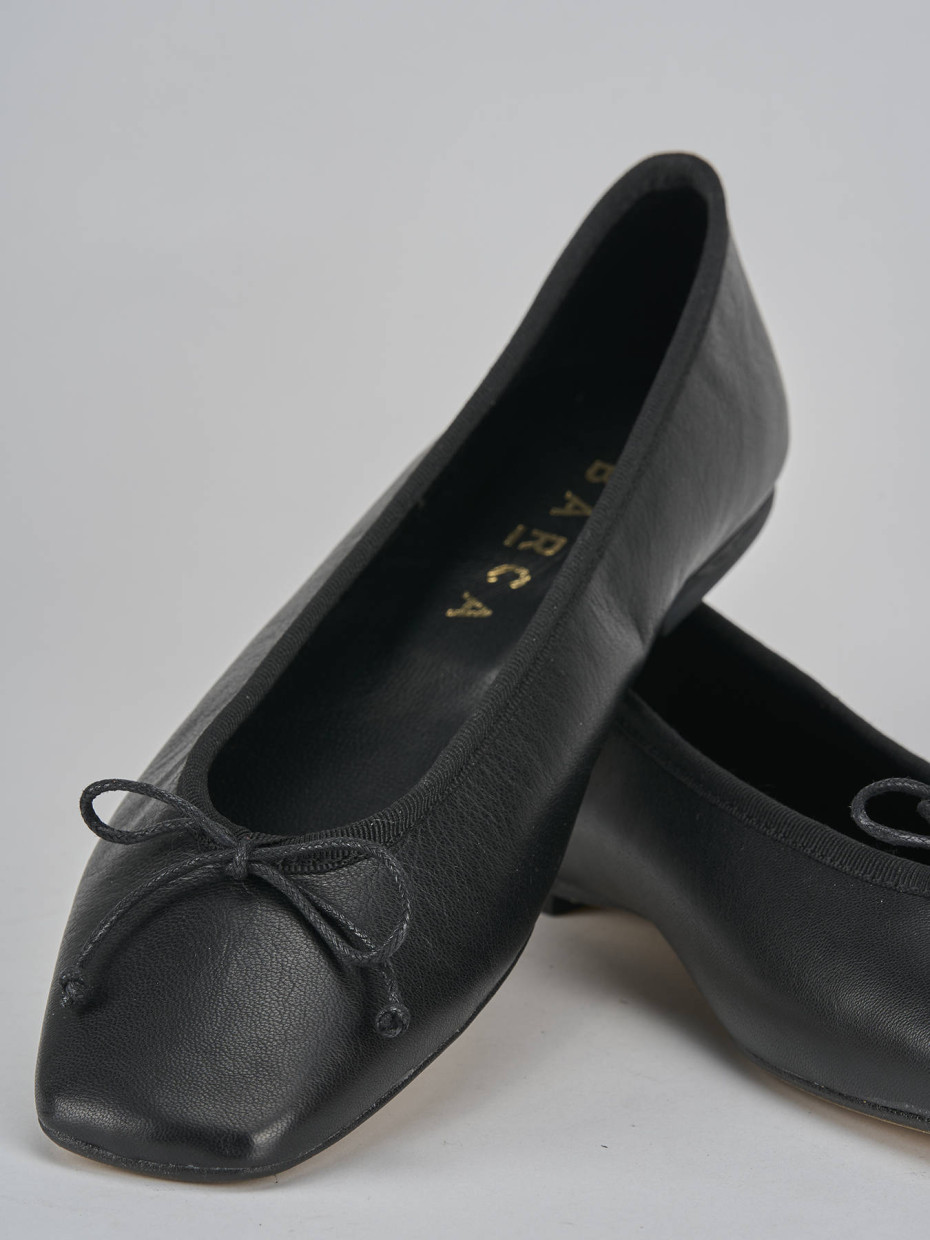 Ballerine tacco 1cm pelle nero