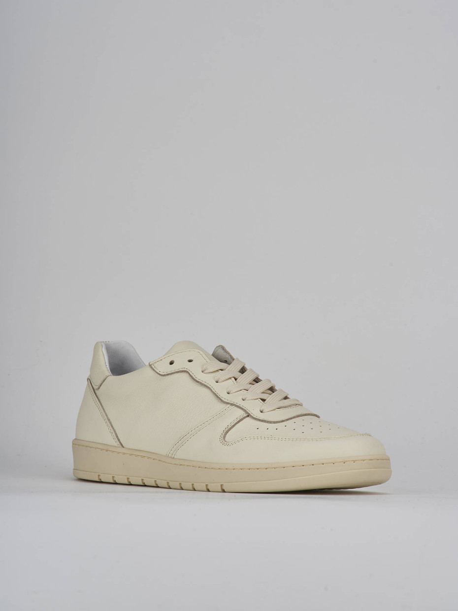 Sneakers pelle beige