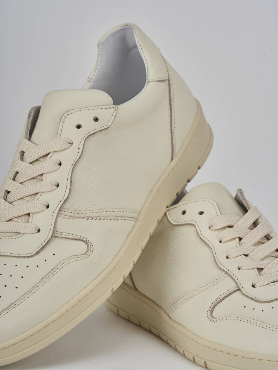 Sneakers pelle beige