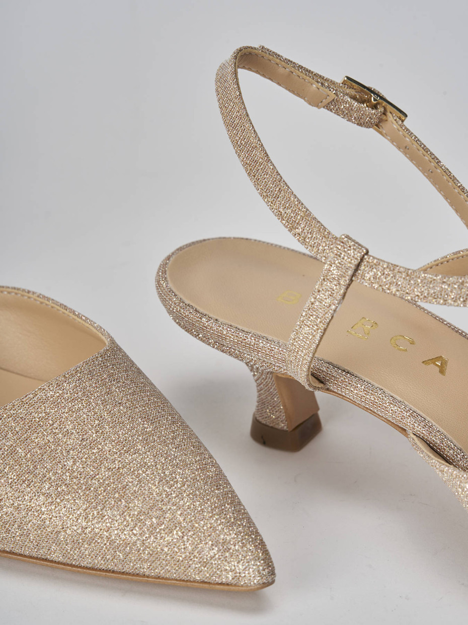 Décolleté e slingback tacco 4cm pelle rosa
