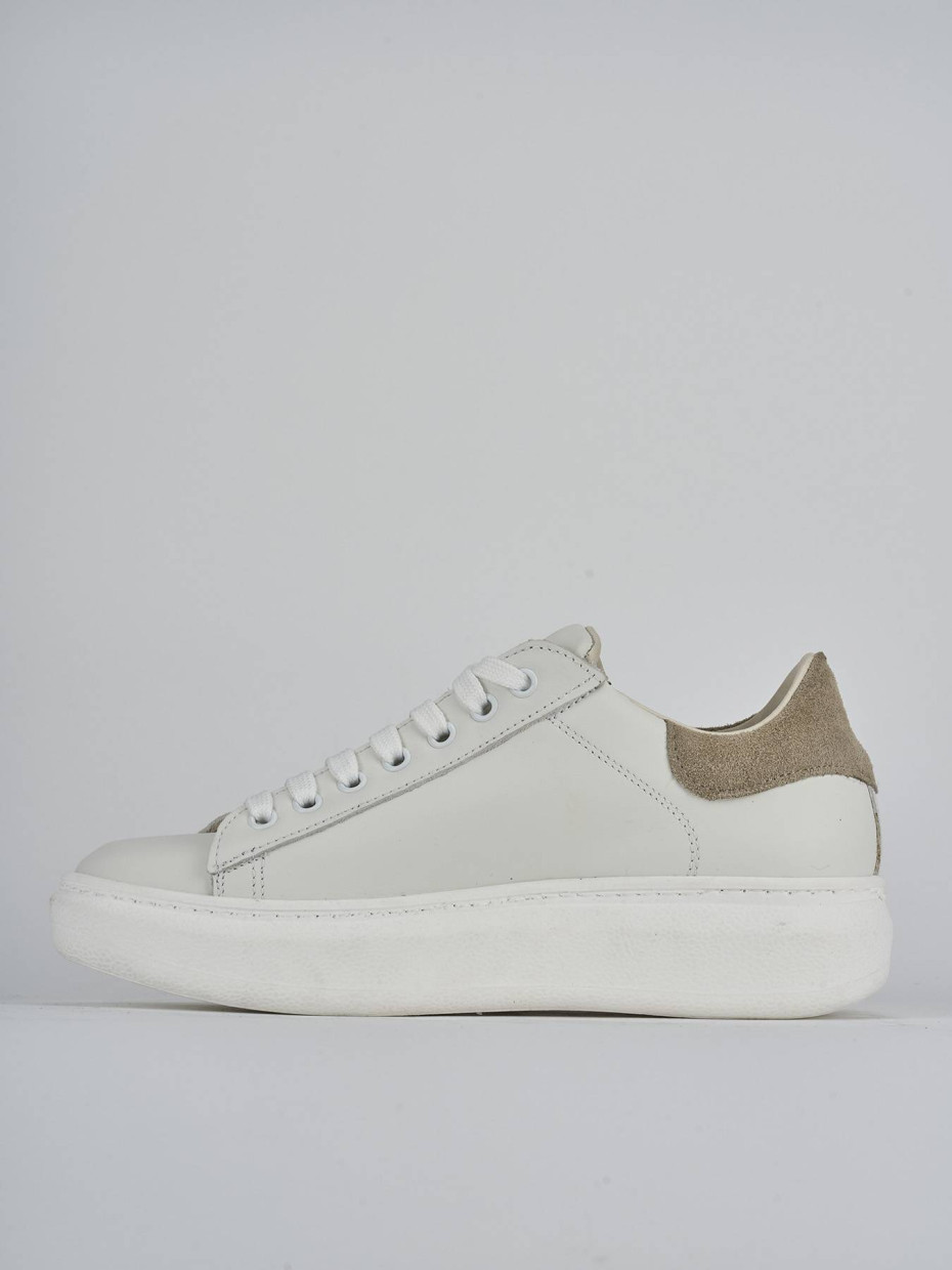 Sneakers pelle bianco
