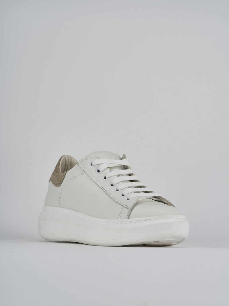 Sneakers pelle bianco