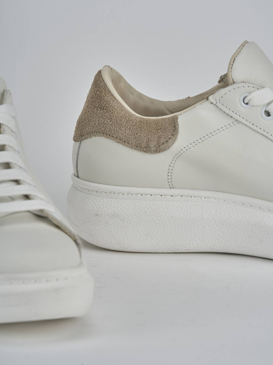Sneakers pelle bianco