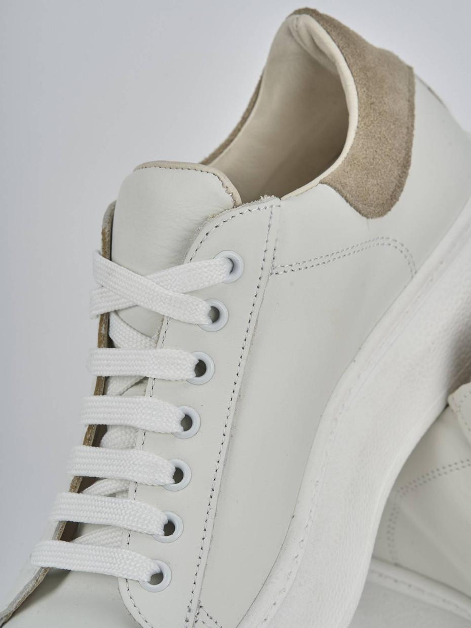 Sneakers pelle bianco