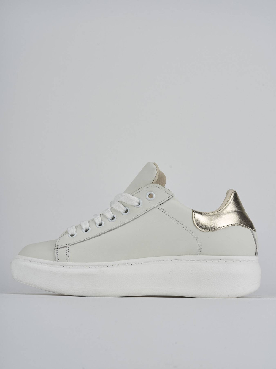Sneakers pelle bianco