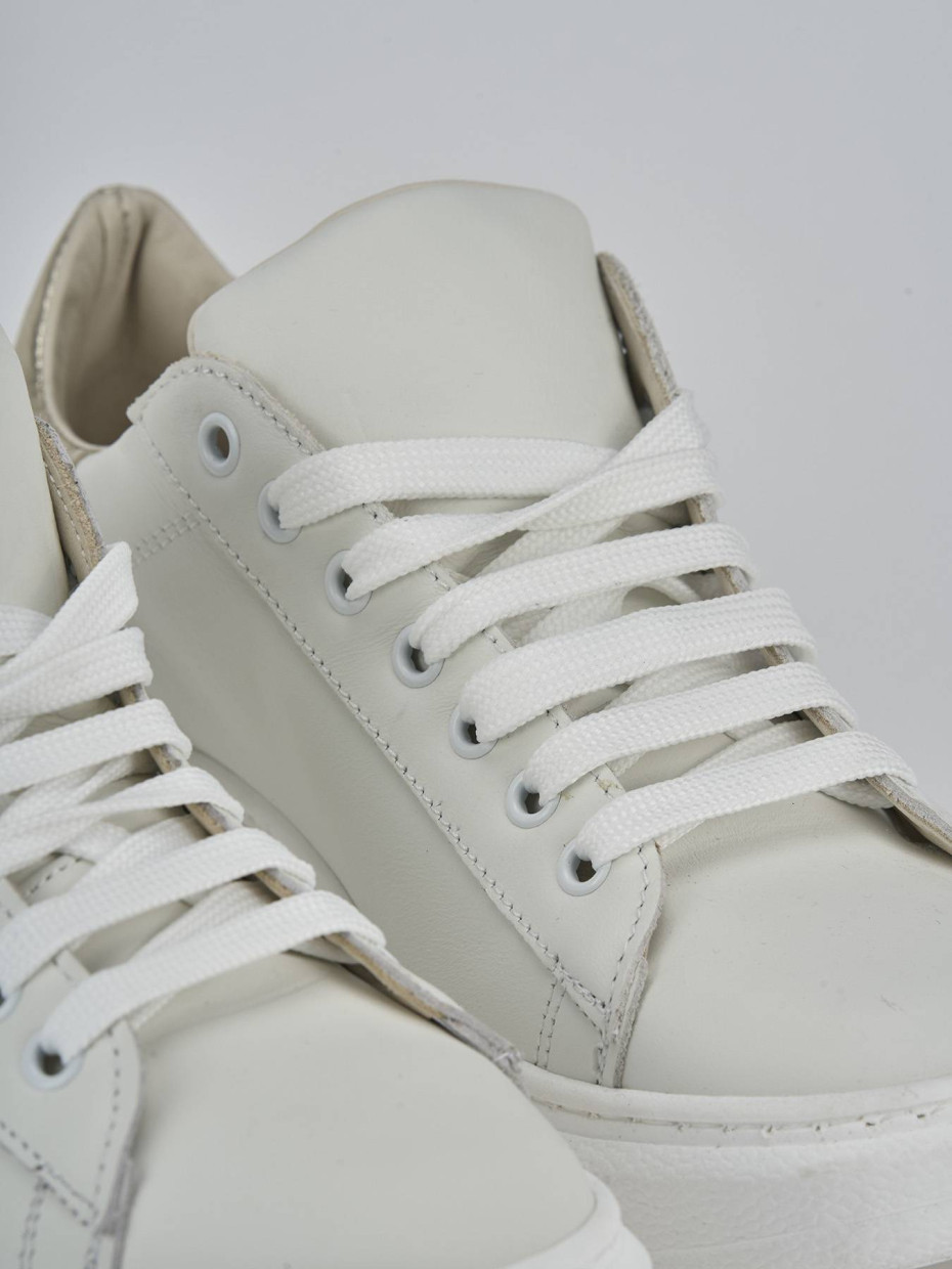 Sneakers pelle bianco