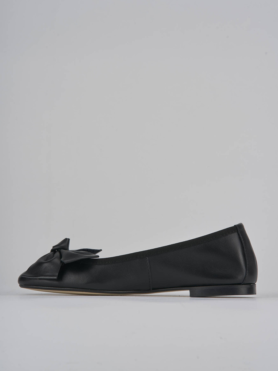 Ballerine tacco 1cm pelle nero