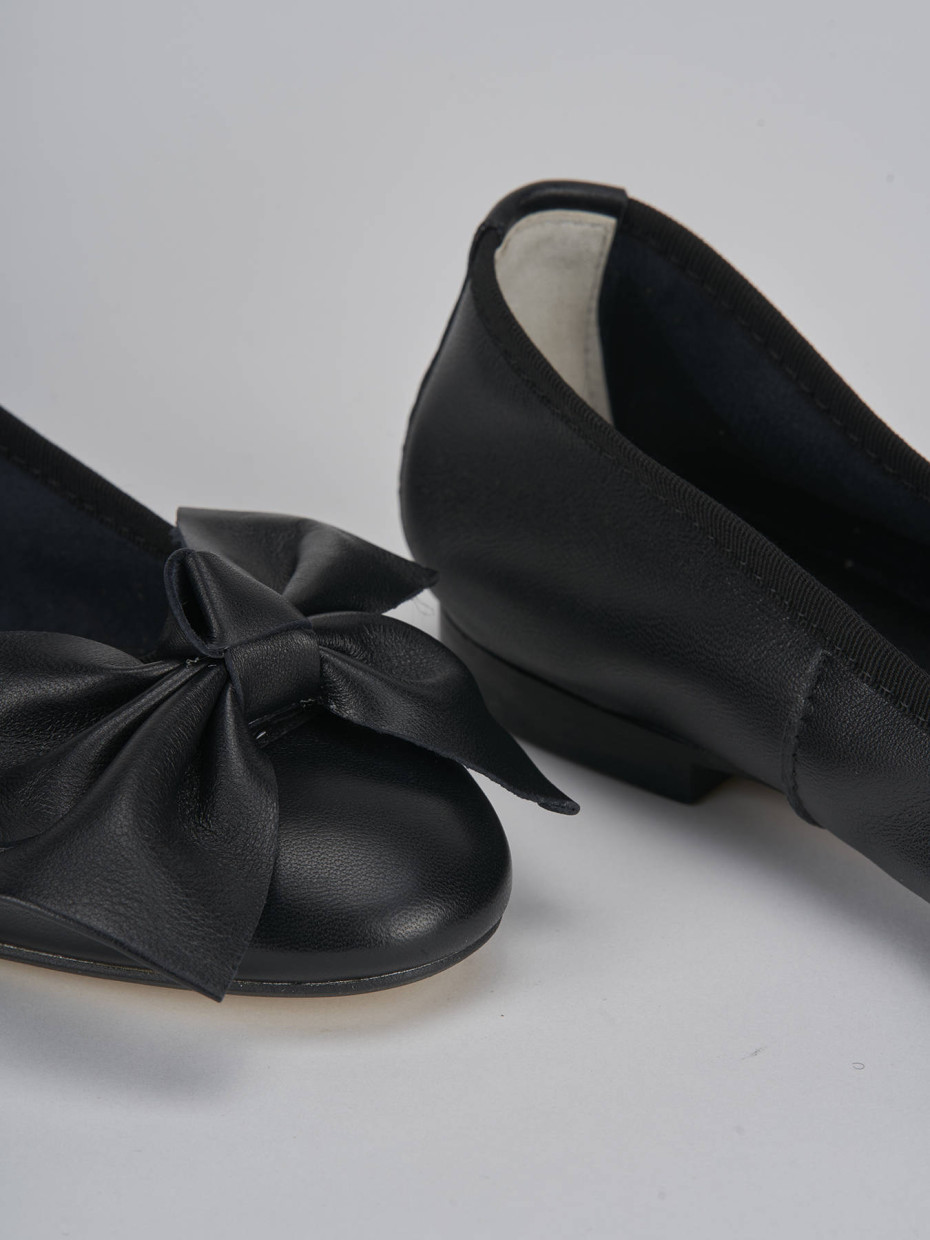 Ballerine tacco 1cm pelle nero