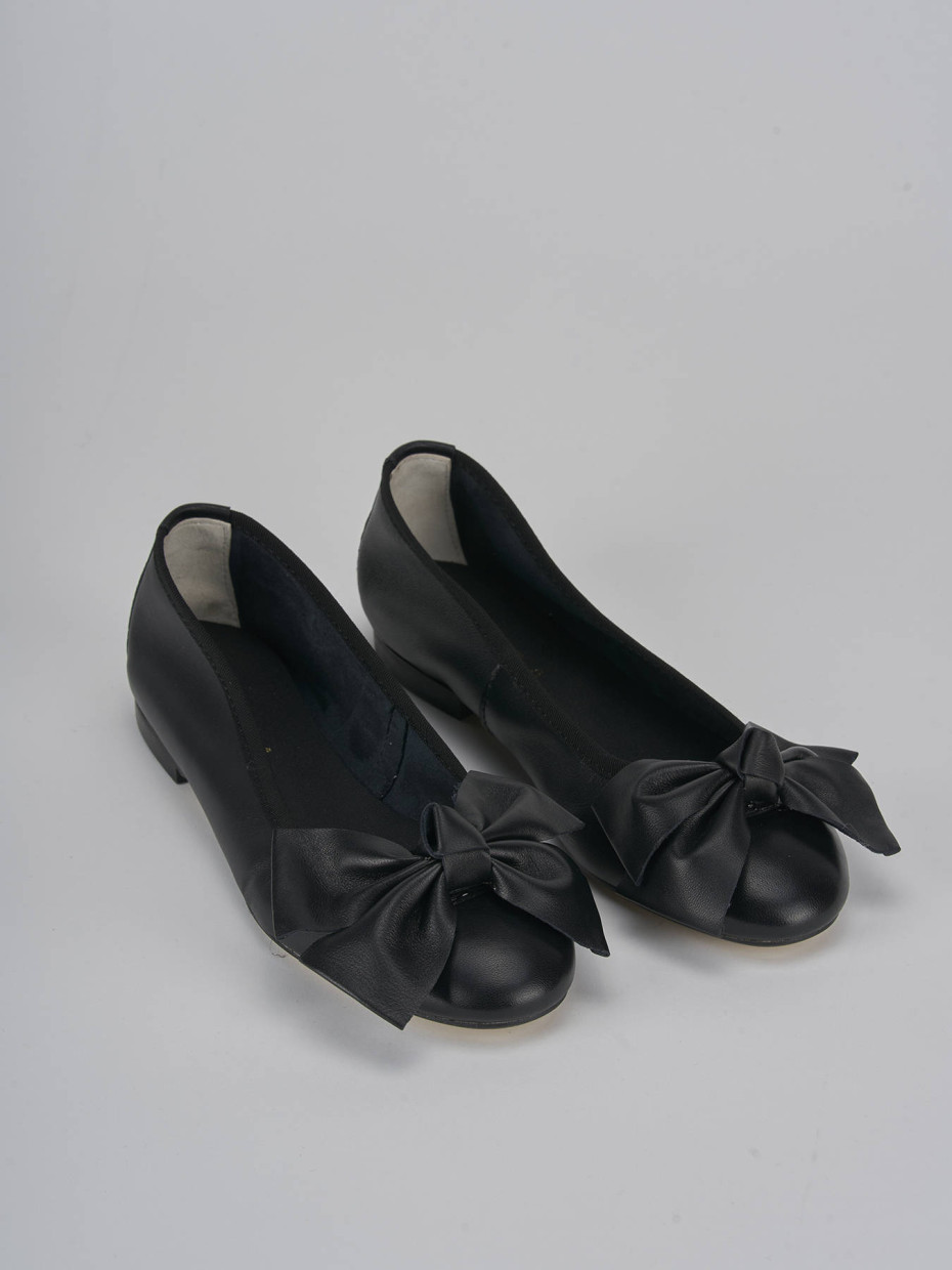 Ballerine tacco 1cm pelle nero