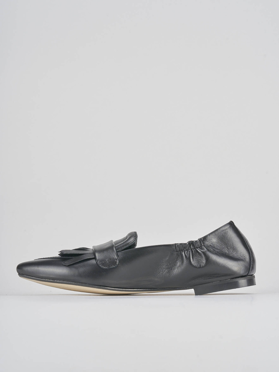 Ballerine tacco 1cm pelle nero