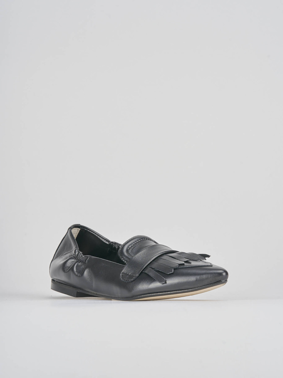 Ballerine tacco 1cm pelle nero