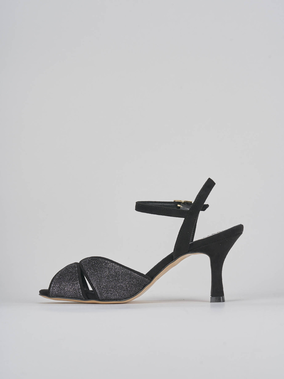 Sandalo nero tacco store