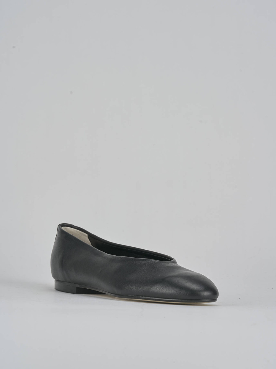 Ballerine tacco 1cm pelle nero