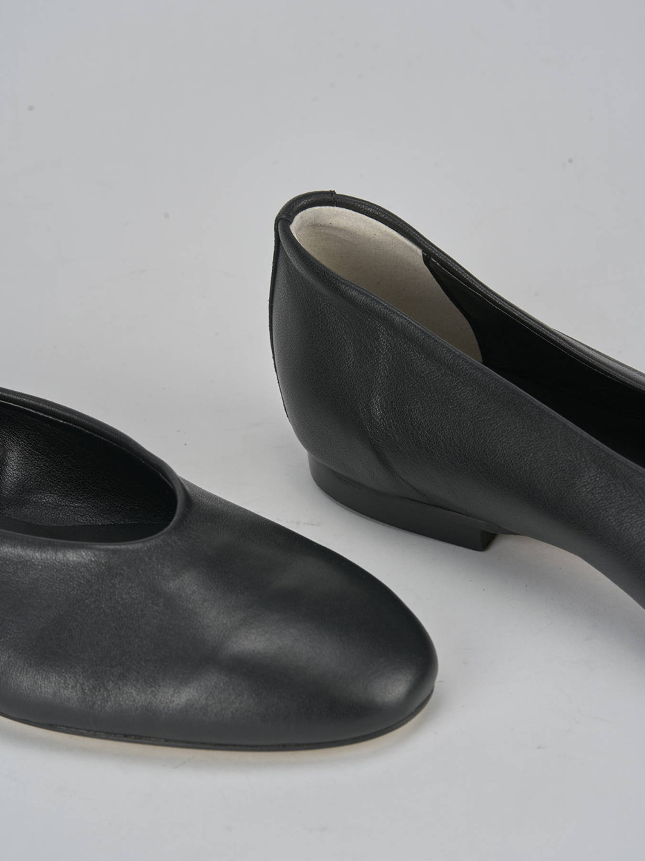 Ballerine tacco 1cm pelle nero