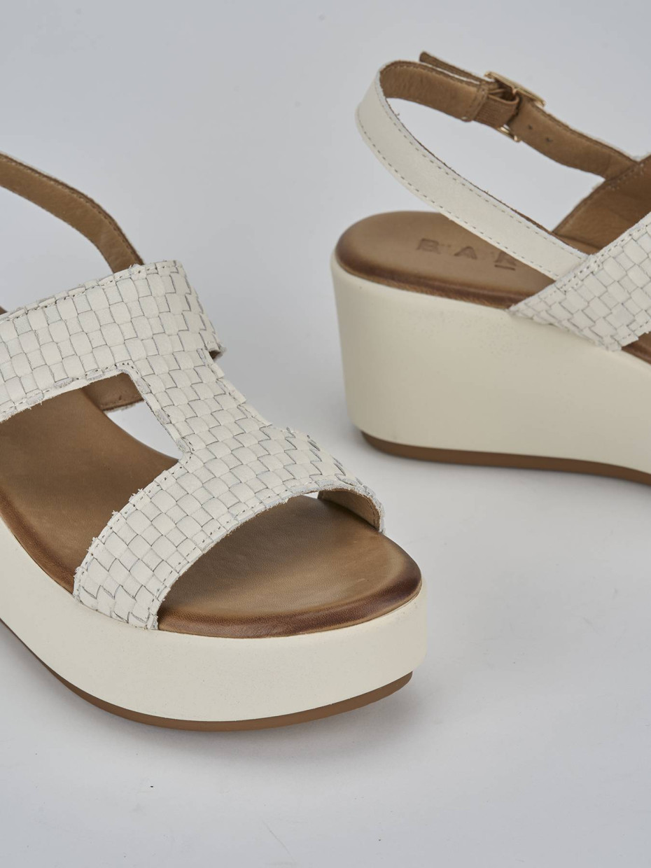 Sandali zeppa gomma bianca on sale