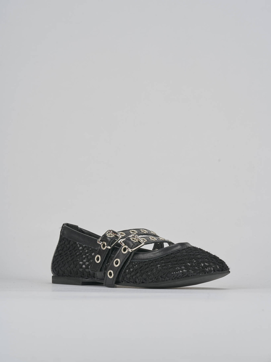 Ballerine tacco 1cm pelle nero