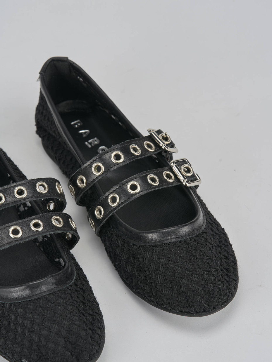 Ballerine tacco 1cm pelle nero