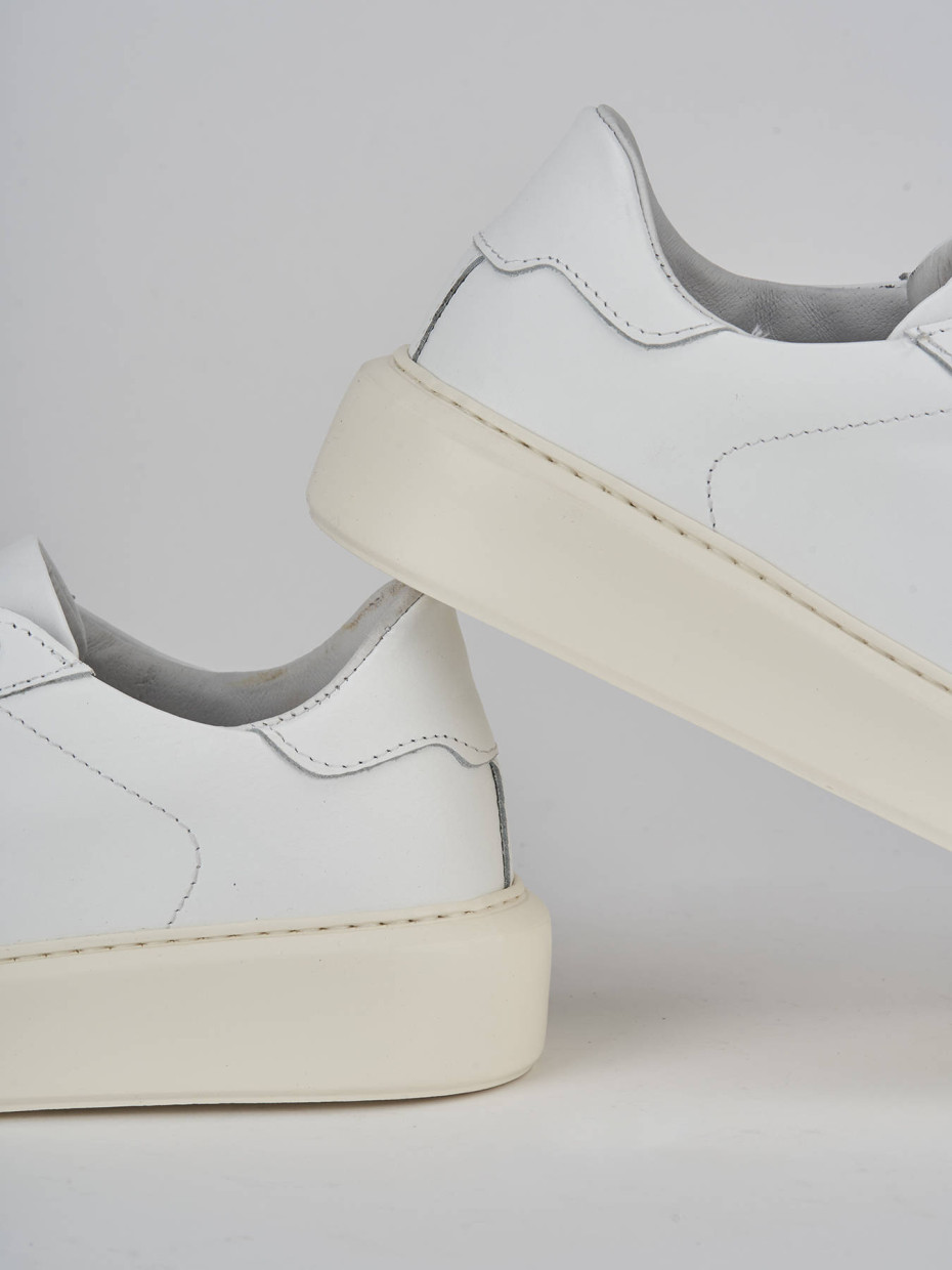 Sneakers pelle bianco