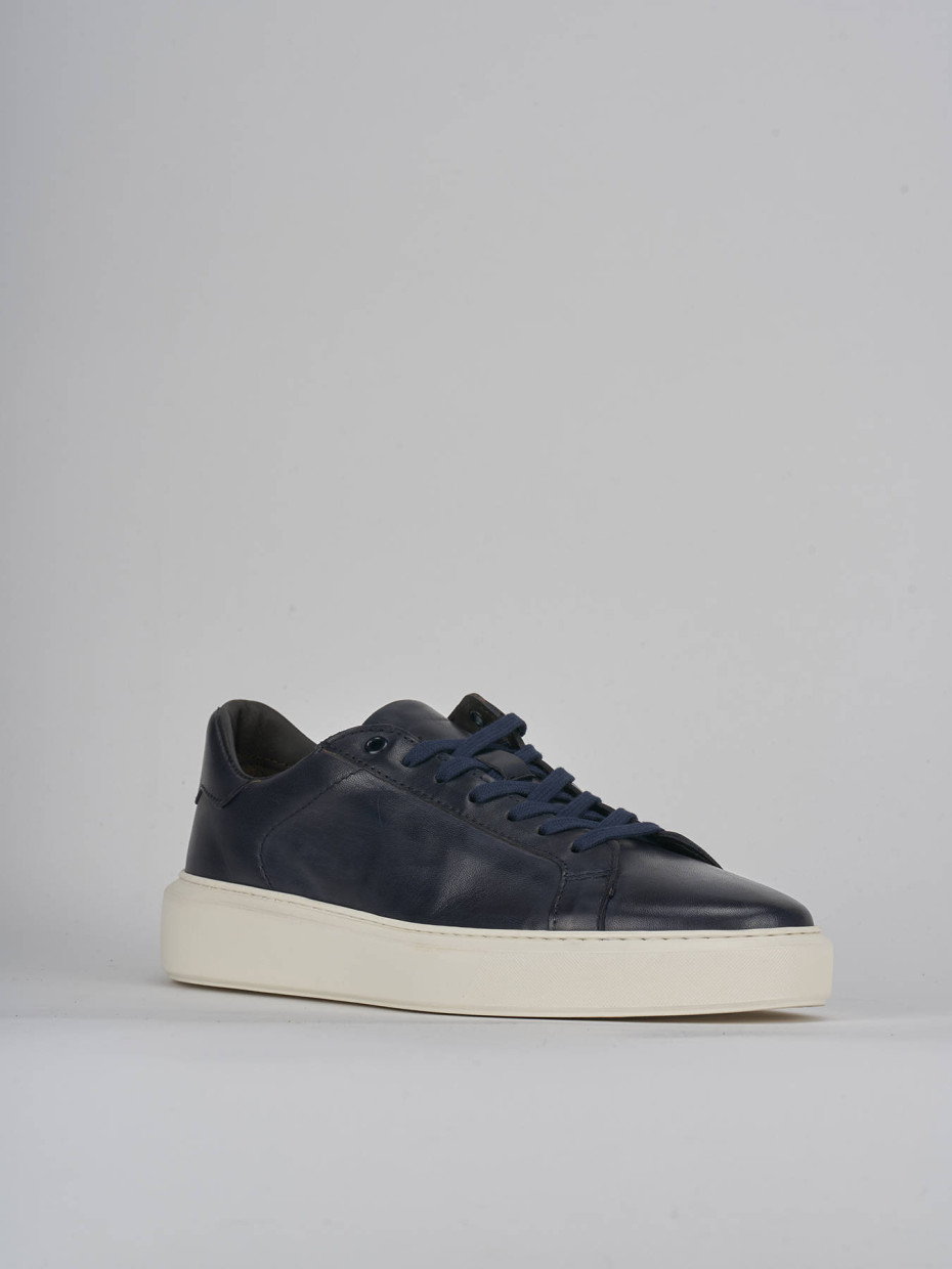 Sneakers pelle blu