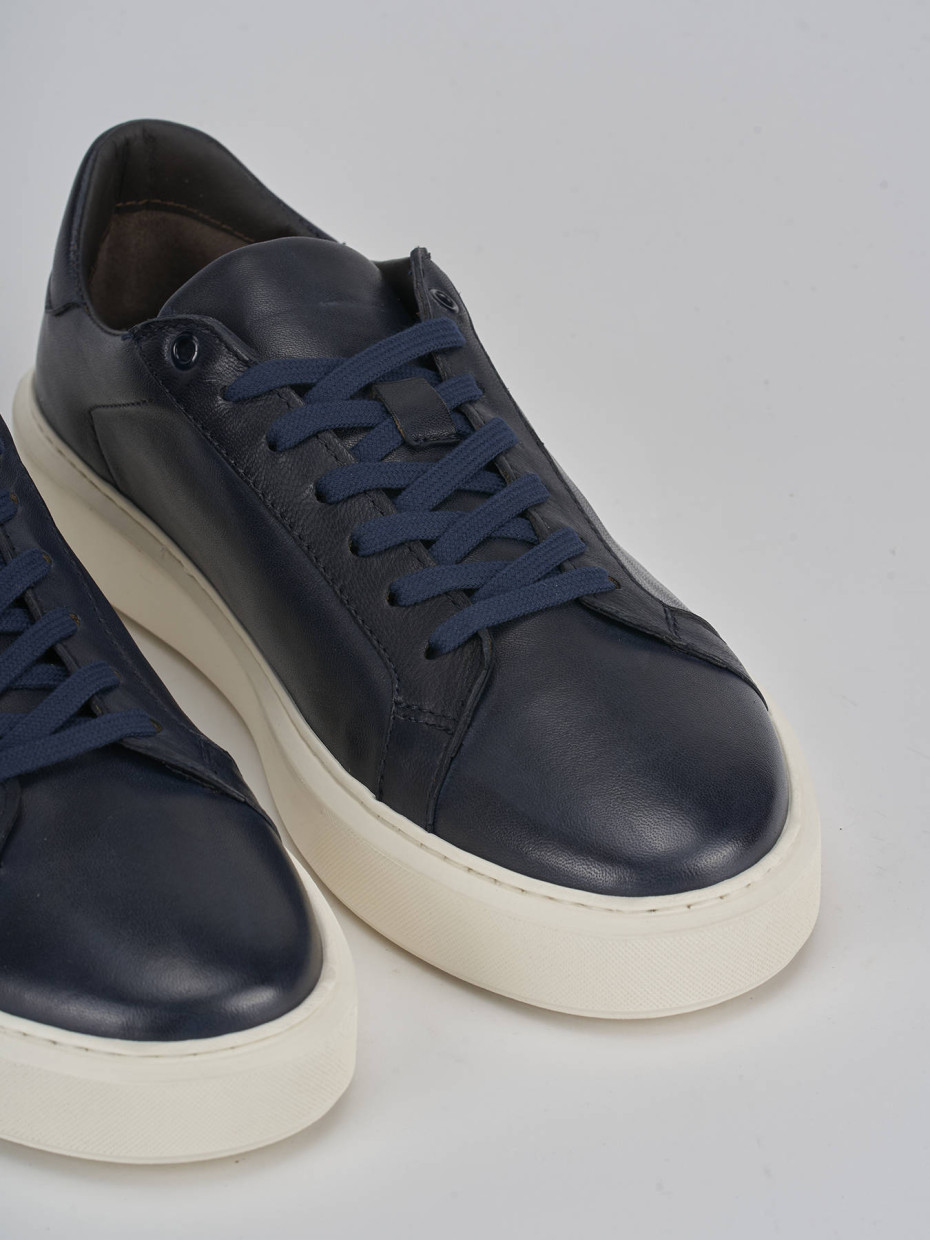 Sneakers pelle blu