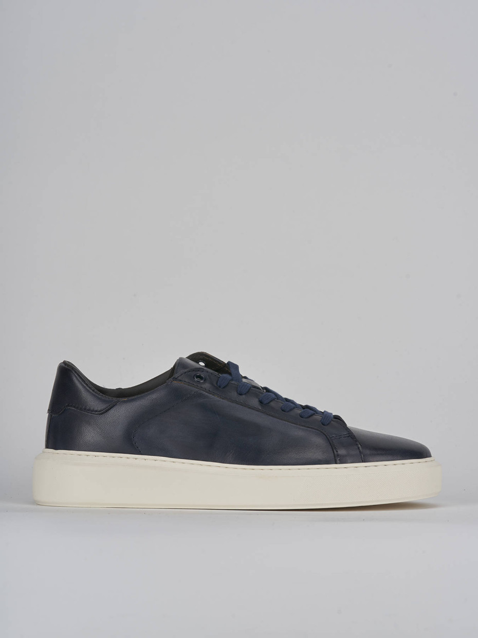 Sneakers pelle blu