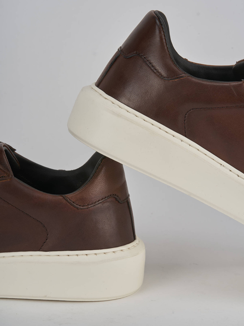 Sneakers pelle marrone