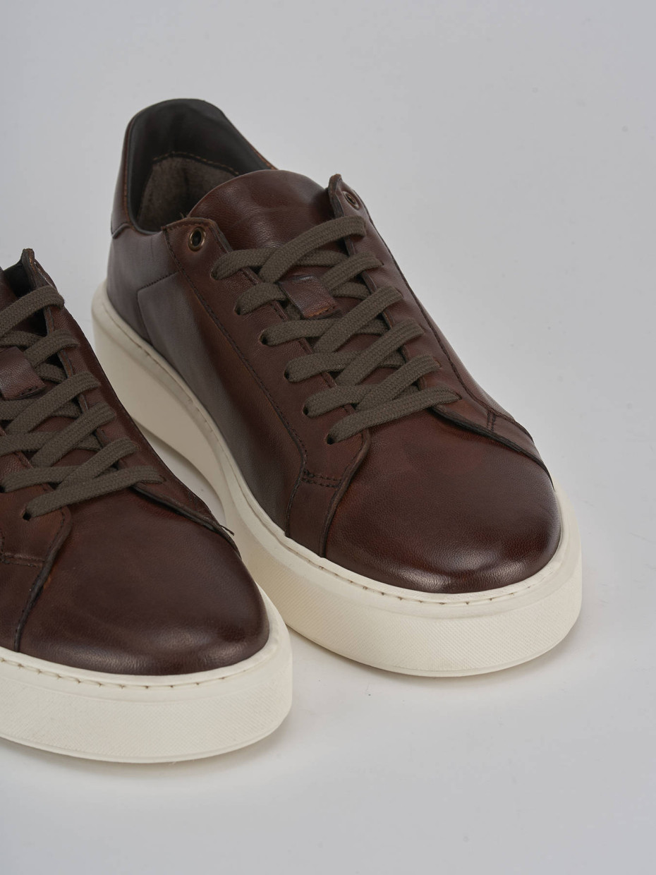 Sneakers pelle marrone