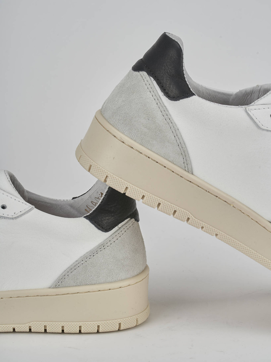 Sneakers pelle bianco