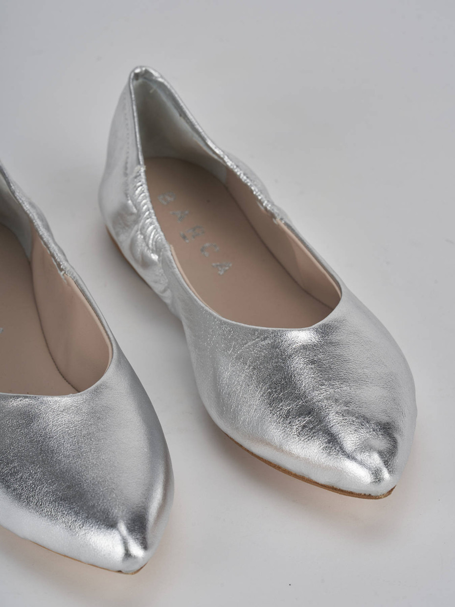 Ballerine argento a punta sale