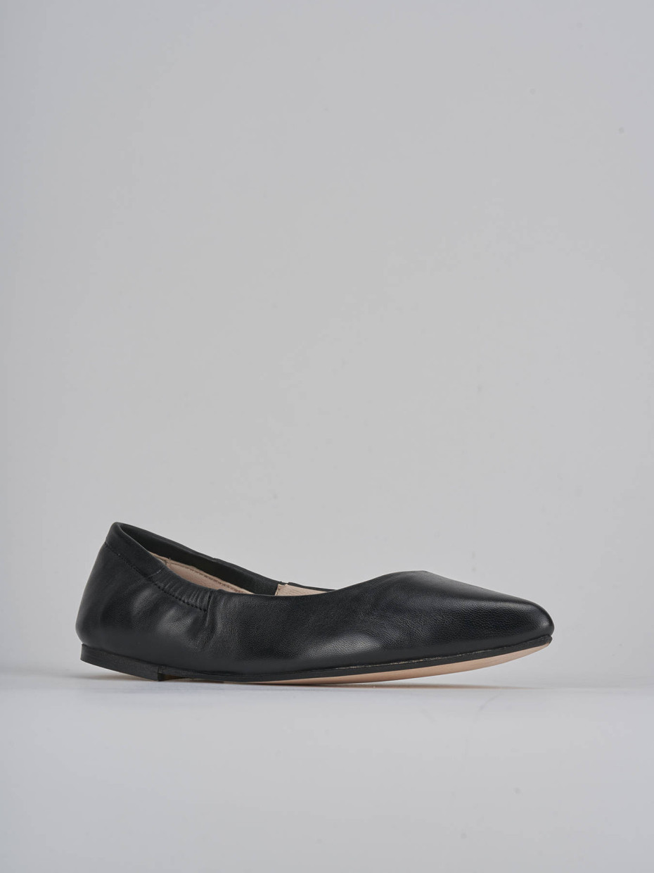 Ballerine tacco 1cm pelle nero