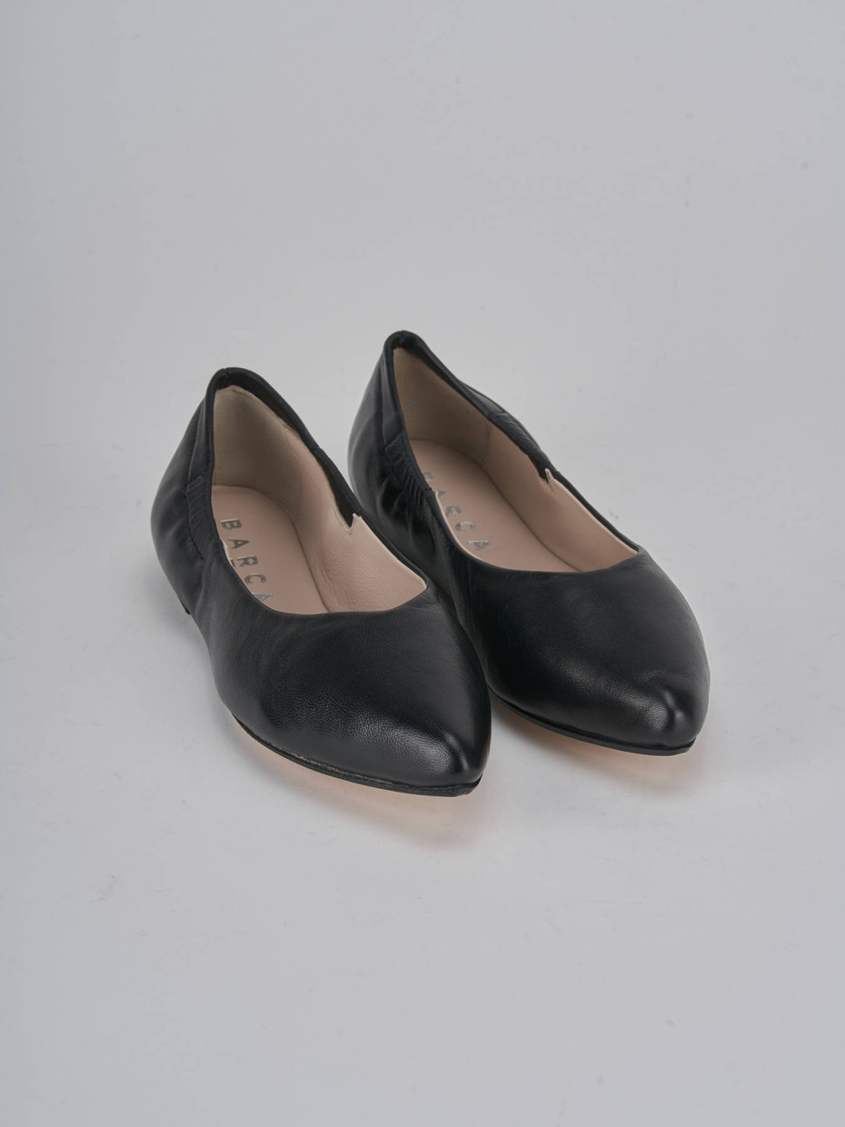 Ballerine tacco 1cm pelle nero
