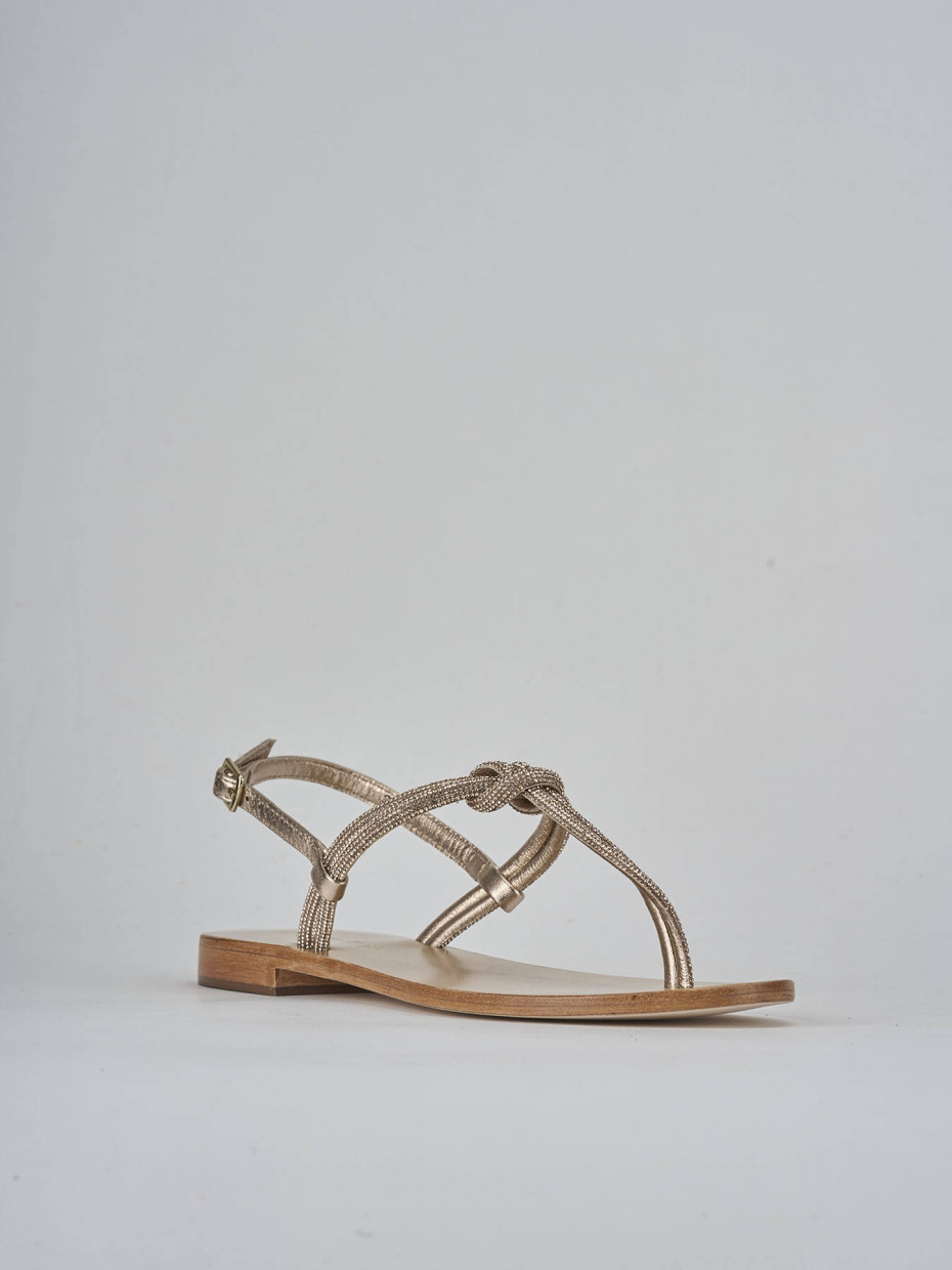 Sandali tacco 1cm pelle rosa