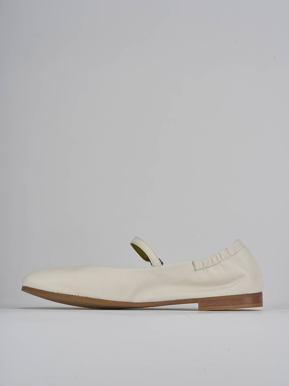 Ballerine tacco 1cm pelle beige