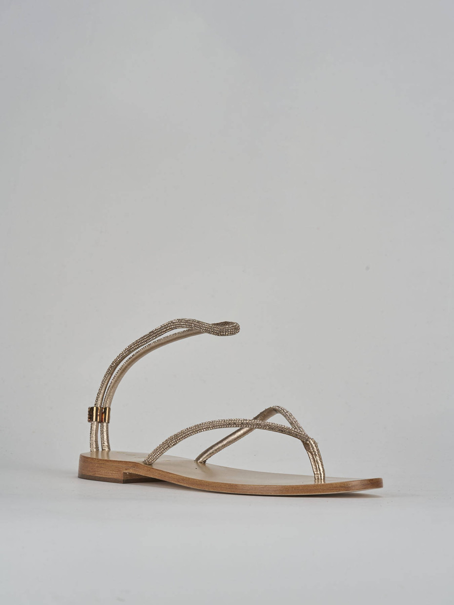 Sandali tacco 1cm pelle rosa