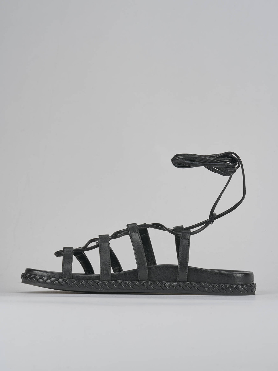 Sandali pelle nero