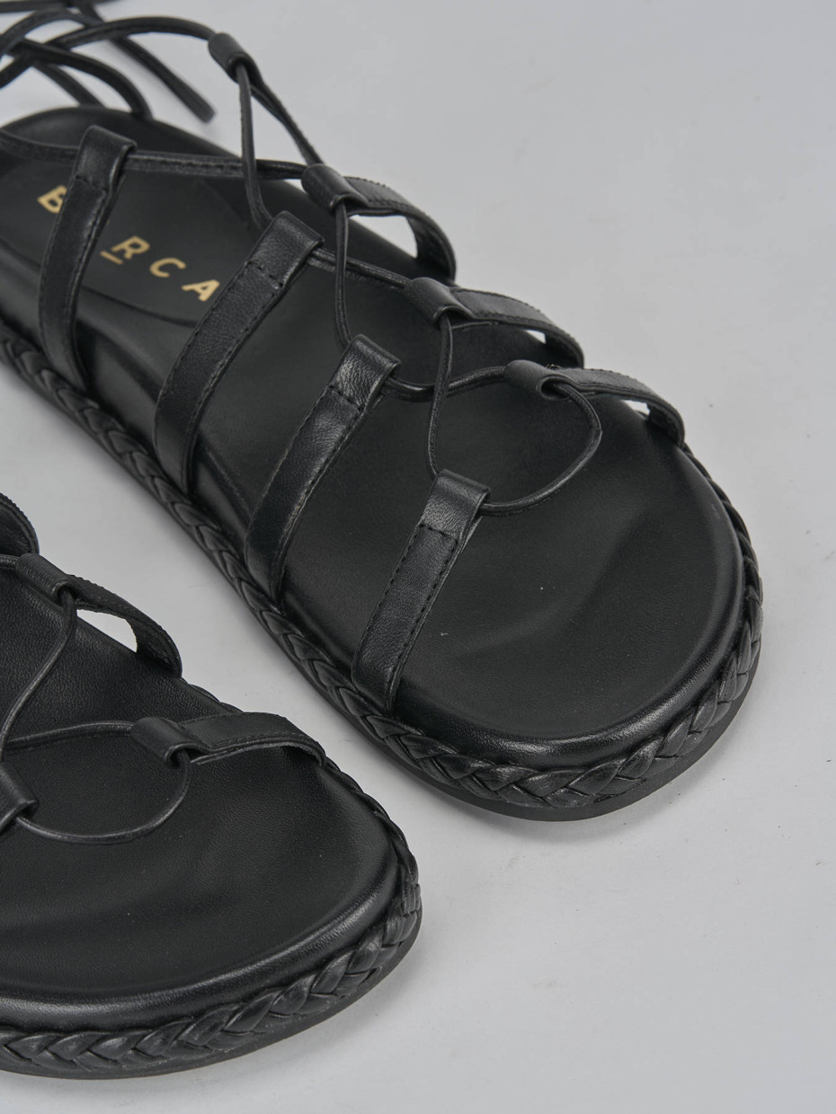 Sandali pelle nero