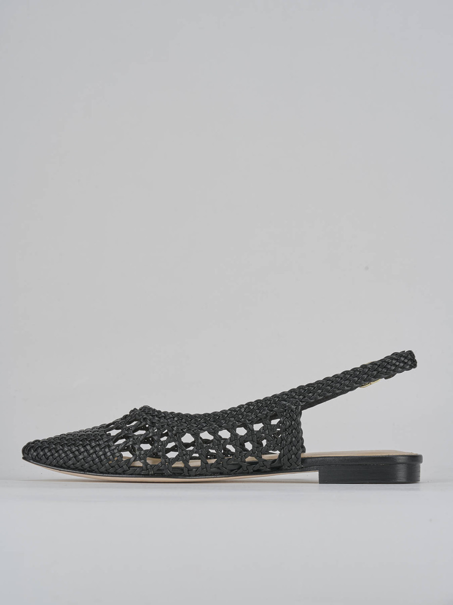 Ballerine tacco 1cm pelle nero