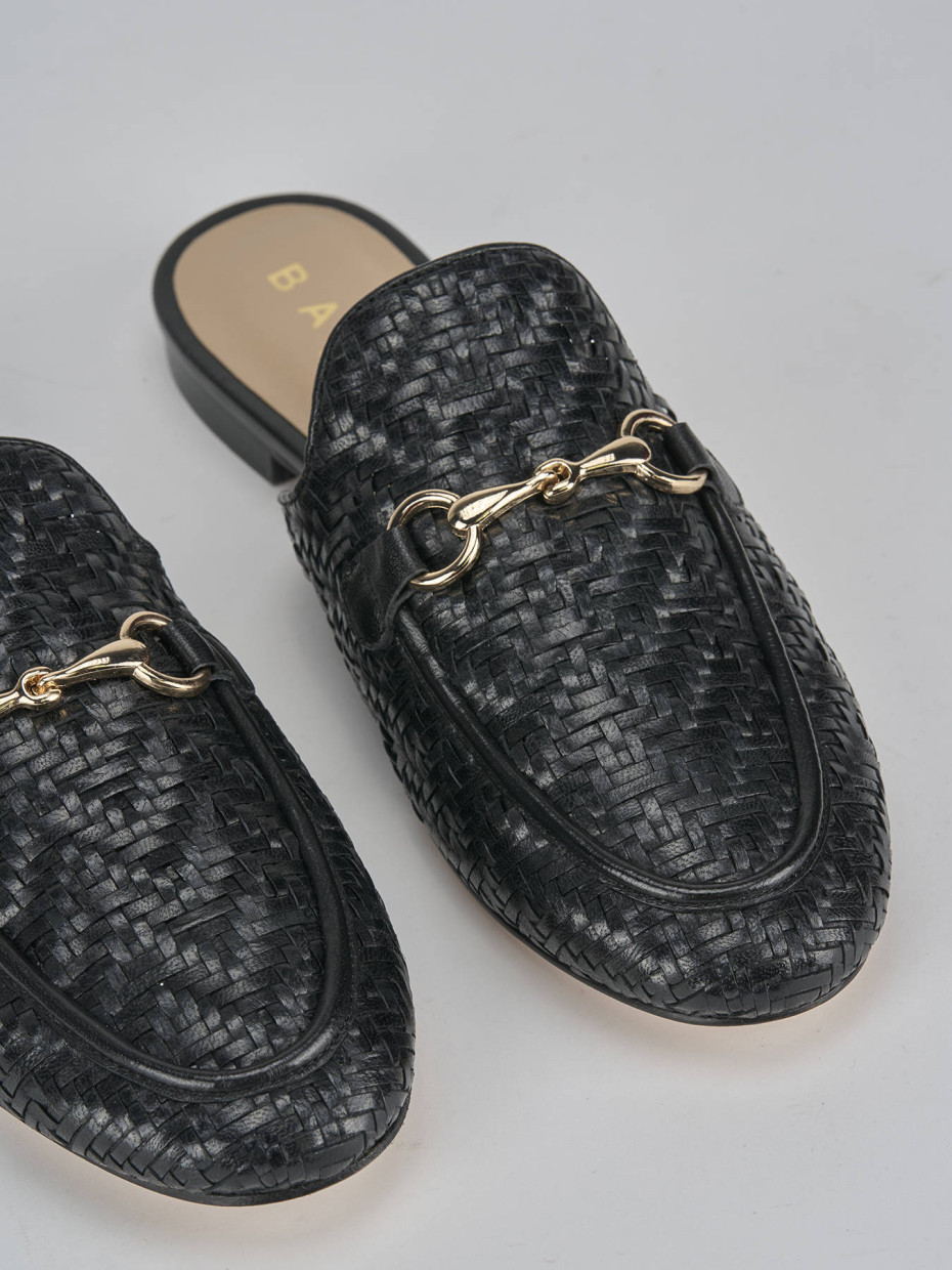 Sabot nero pelle discount