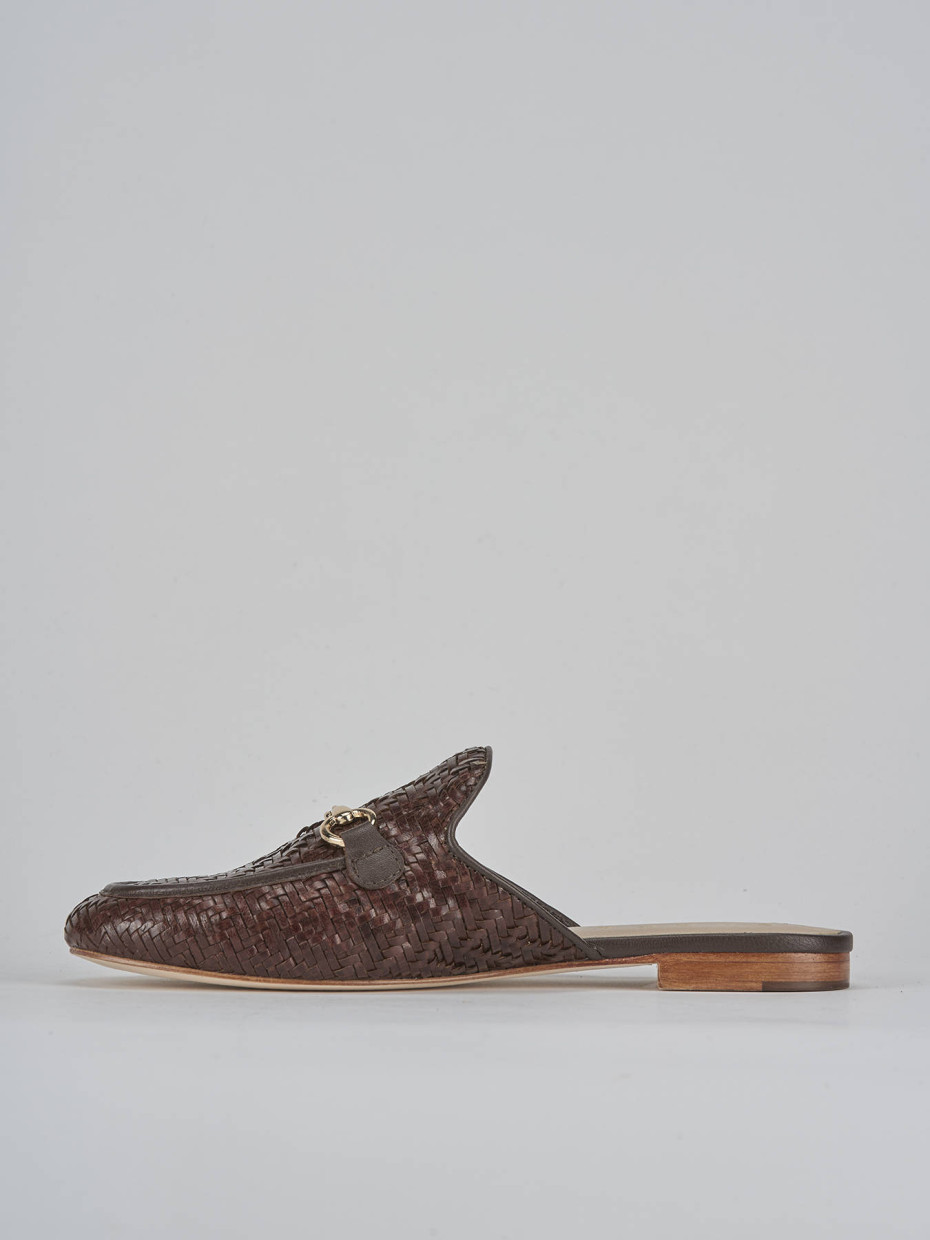 Sabot tacco 1cm pelle testa