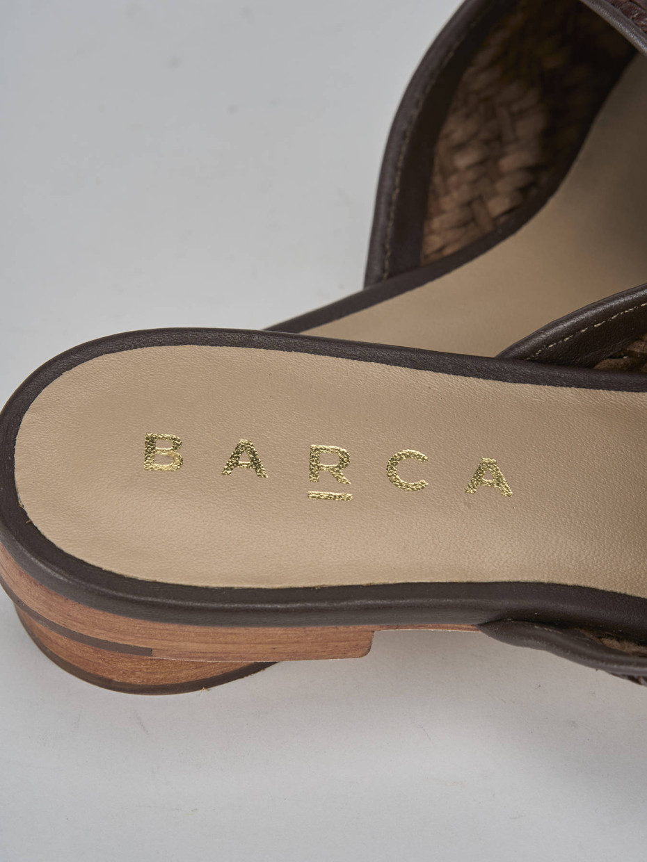Sabot tacco 1cm pelle testa